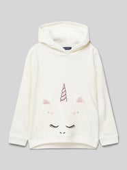 Loose Fit Hoodie mit Känguru-Tasche von Blue Seven Beige - 3