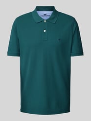 Poloshirt mit Logo-Stitching von Fynch-Hatton Grün - 10