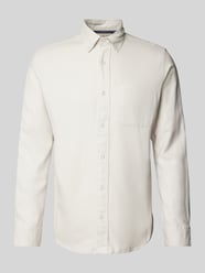 Slim Fit Freizeithemd Button-Down-Kragen Modell 'BLUNORRIS' von Jack & Jones Premium Beige - 45