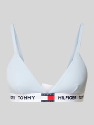 Triangel-BH mit elastischem Label-Bund Modell 'HERITAGE' von TOMMY HILFIGER Blau - 6