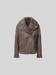 Jacke aus echtem Leder von Yves Salomon Grau - 38