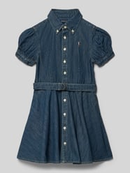 Taliowana sukienka jeansowa z czystej bawełny od Polo Ralph Lauren Teens - 13