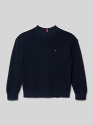 Sweter z dzianiny o kroju regular fit z czystej bawełny od Tommy Hilfiger Kids - 46