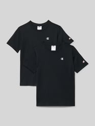 Regular Fit T-Shirt mit Logo-Print im 2er-Pack von Champion - 40