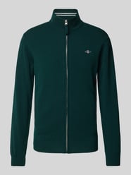 Gebreid jack met ritssluiting van Gant Groen - 45