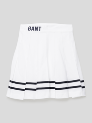 Faltenrock mit Label-Stitching von Gant Weiß - 43