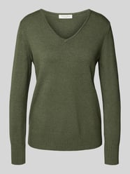 Regular fit shirt van lange mouwen van viscosemix in gebreide look van Christian Berg Woman - 43