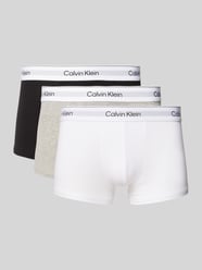 Trunks mit elastischem Label-Bund im 3er-Pack von Calvin Klein Underwear Schwarz - 38