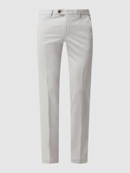 Slim Fit Chino mit Stretch-Anteil Modell 'Tourist' von Hiltl Grau - 35
