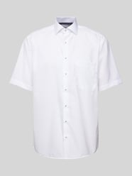Comfort Fit Business-Hemd mit 1/2-Arm von Eterna Weiß - 18