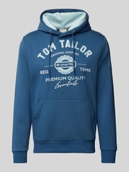 Regular fit hoodie van katoenmix met logoprint van Tom Tailor - 14