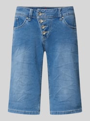 Jeansshorts mit asymmetrischem Knopfverschluss Modell 'Malibu' von Buena Vista - 11