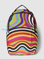 Rucksack mit Allover-Muster Modell 'GROOVY WAVES' von Sprayground Orange - 18