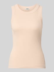 Top o kroju skinny fit z czystej bawełny od DRYKORN Fuksjowy - 3