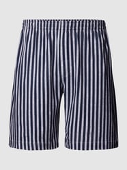 Korte pyjamabroek met streepmotief van Mey Grijs - 28