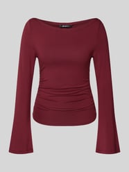 Longsleeve mit Raffungen von Gina Tricot Bordeaux - 38