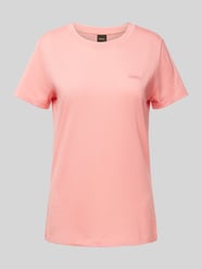 T-Shirt mit Label-Stitching Modell 'Esogo' von BOSS Orange Rosa - 36