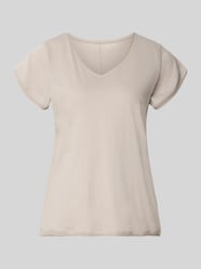 t-shirt z dekoltem w serek od Christian Berg Woman - 28
