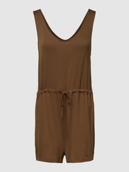 Jumpsuit met V-hals, model 'NEORA' van Pieces Groen - 46