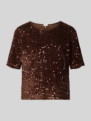 T-Shirt mit Pailletten Modell 'Cara' von Brax - 44