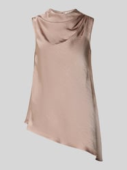 Top bluzkowy z drapowaniami od Little Mistress Fuksjowy - 1