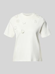 T-Shirt mit floralen Applikationen von Christian Berg Woman - 38