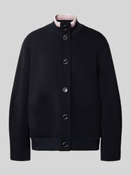Sweatjack met opstaande kraag en knoopsluiting van Marc Cain - 5