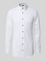 Slim fit zakelijk overhemd met extra lange mouwen, model 'HANK' van BOSS - 40