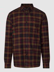 Freizeithemd mit Karomuster Modell 'Brushed' von Fred Perry Bordeaux - 9