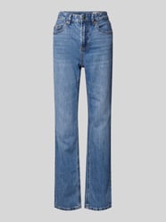 Straight Fit Jeans aus Baumwoll-Mix mit Kontrastnähten Modell 'TESSA' von Vero Moda Blau - 36