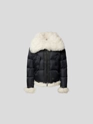 Steppjacke mit Fell-Besatz von Dsquared2 Schwarz - 39