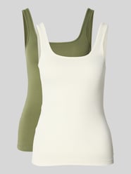 Slim fit tank top van katoenmix in set van 2 van HUGO - 15