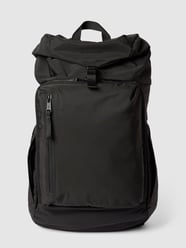 Rucksack mit Label-Detail Modell 'JONNE' von Marc O'Polo Schwarz - 30