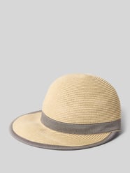 Baseball Cap met contrasterende rand en verstelbare riem van Loevenich Beige - 22