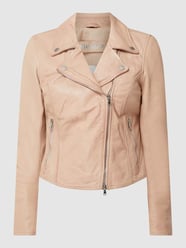 Leren jack in bikerlook, model 'Bali' van Freaky Nation Roze - 10