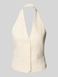 Weste mit Neckholder Modell 'BORELI' von MANGO Beige - 7