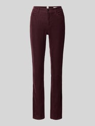 Schmale Hose aus Baumwoll-Mix Modell 'MARY' von Brax Bordeaux - 21