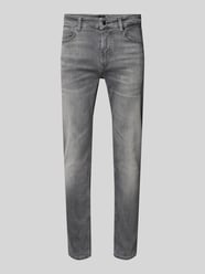 Slim Fit Jeans im Used-Look Modell 'DELAWARE' von BOSS Orange Grau - 26