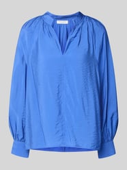 Blouse van viscosemix met serafinohals van Christian Berg Woman - 17