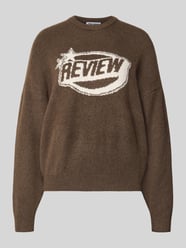 Strickpullover mit Label-Print von REVIEW - 9