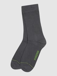 Socken mit Label-Detail Modell 'BEST FRIEND' von Cheerio Grau - 2