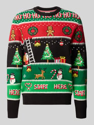 Weihnachtspullover im Allover-Look von Montego - 33