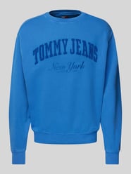 Sweatshirt mit Label-Details von Tommy Jeans Blau - 1