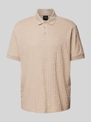 Regular Fit Poloshirt mit Strukturmuster von ARMANI EXCHANGE Beige - 39