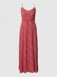 Maxikleid aus Viskosemit Allover-Muster von REVIEW Rot - 10