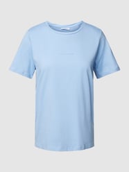 T-Shirt in unifarbenem Design von Marc O'Polo Denim Blau - 40