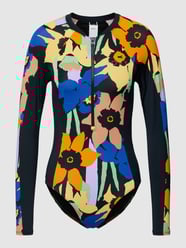 Badpak in design met lange mouwen, model 'NEW PANELS' van Roxy Blauw - 23