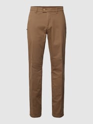 Chino mit seitlichen Eingrifftaschen Modell 'JIM' von Eurex By Brax Beige - 8