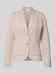 Regular Fit Kurzblazer aus Baumwoll-Mix von Tom Tailor Beige - 16