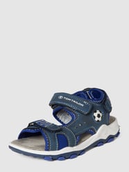 Sandalen met motief in reliëf van Tom Tailor Blauw - 42